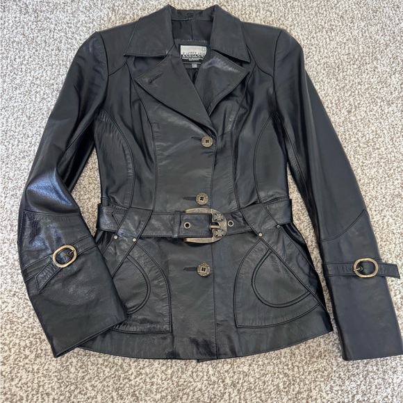 KASTELANO Vintage Real Leather Jacket - XS